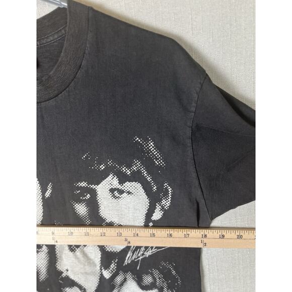 VTG The Beatles T Shirt Mens * FITS SMALL * Black 4 Face 1987 Graphic Portrait - Picture 4 of 9